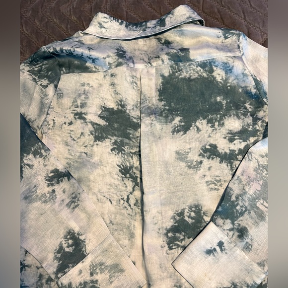 Satin Button Down Blouse - Picture 5 of 5